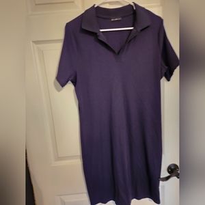Navy blue t-shirt dress